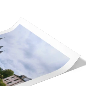 Papier d'art seul avec marge blanche